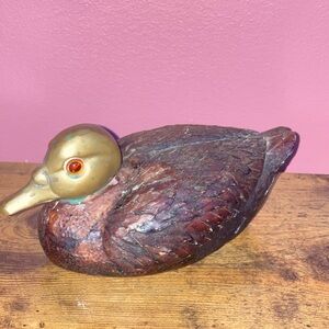 Duck with Brass Head